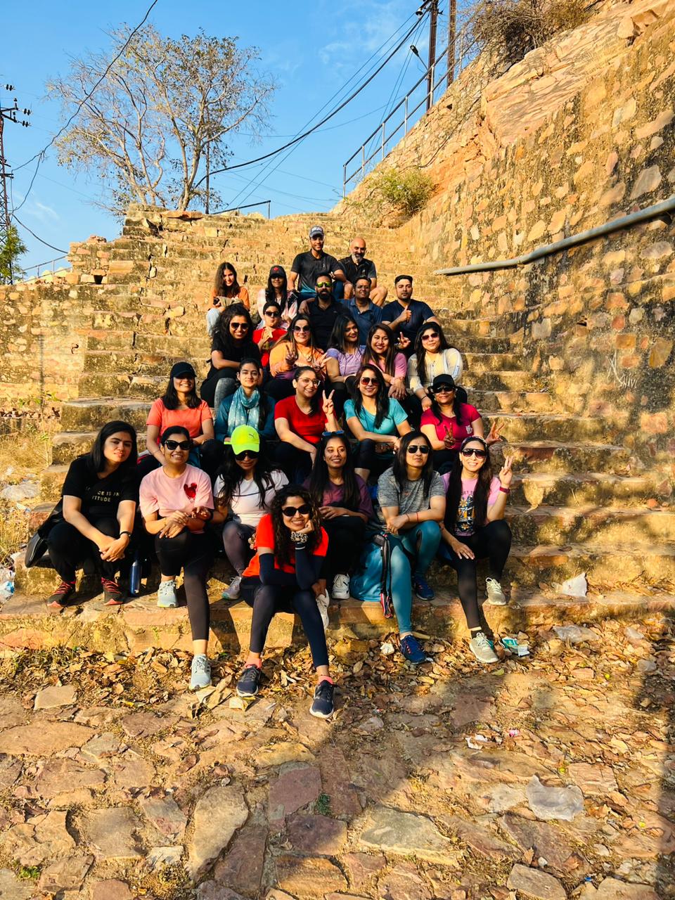 Welfare Fitness members enjoying a group trek