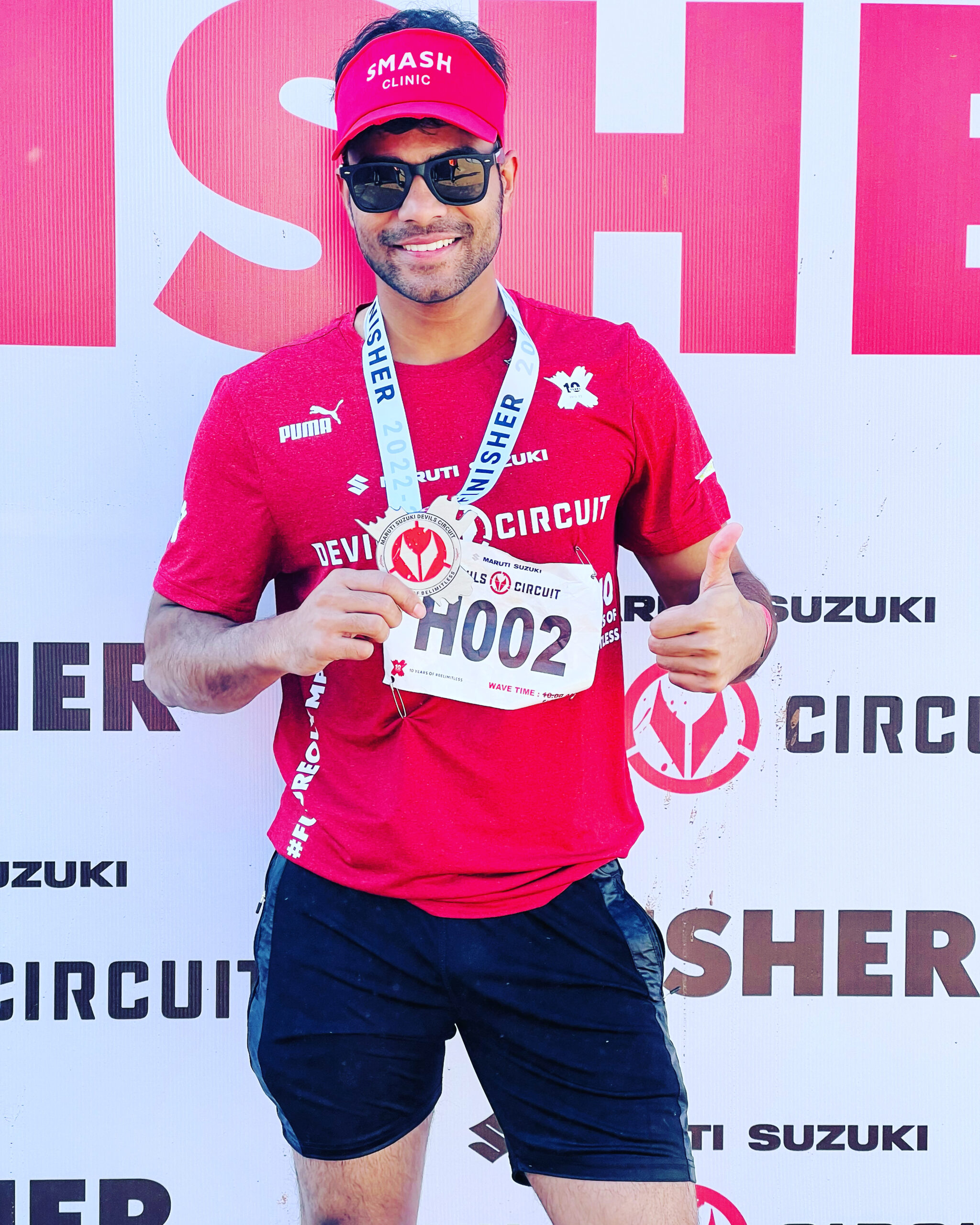 Dr Hemant Gupta, founder of Welfare Fitness Studio, at a running event